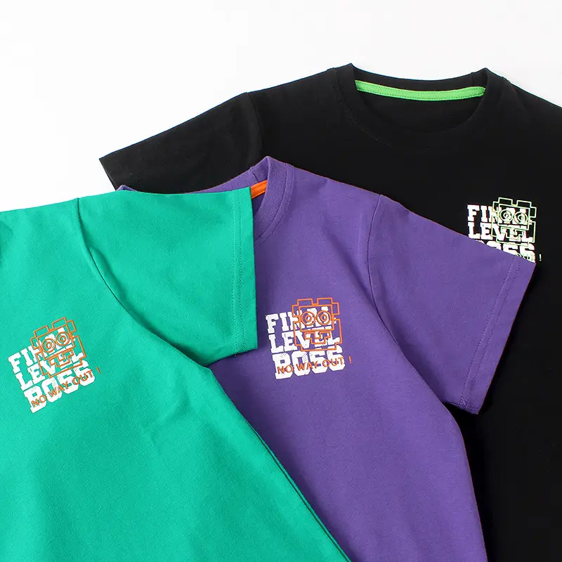 Green Kids T-Shirt "I Love My Body" Boys Summer Wear - Image 5
