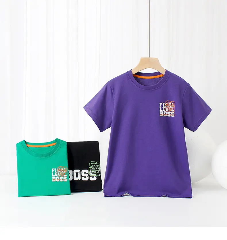 Green Kids T-Shirt "I Love My Body" Boys Summer Wear — feature 33