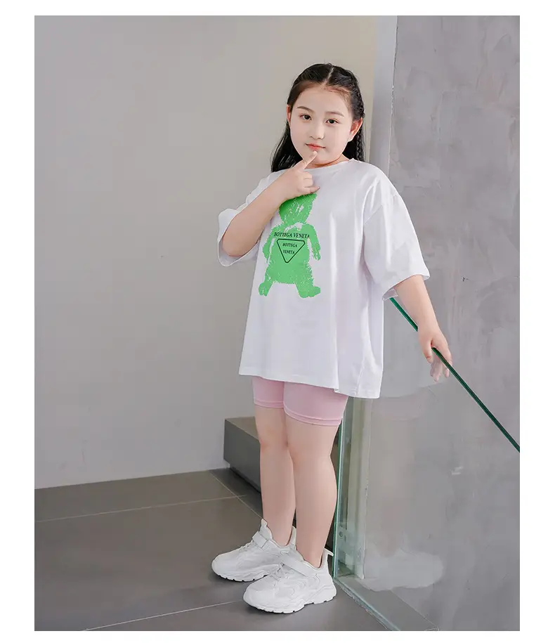Fat Girl Green Bear Graphic Stretch Modal Shorts Plus Size — feature 19