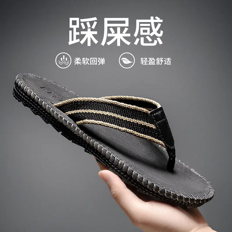Men's Anti-Odor Anti-Slip Rubber Flip Flops 2026