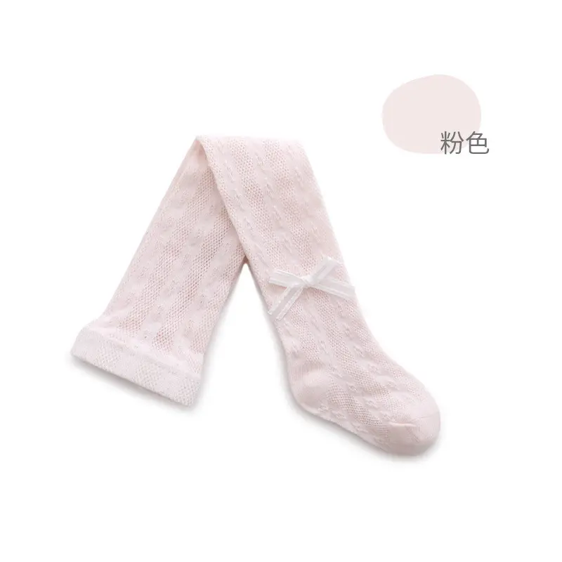 White Bow Boneless Baby Socks for Girls