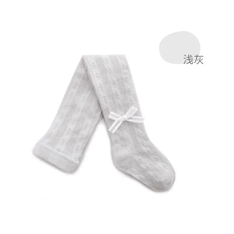 White Bow Boneless Baby Socks for Girls