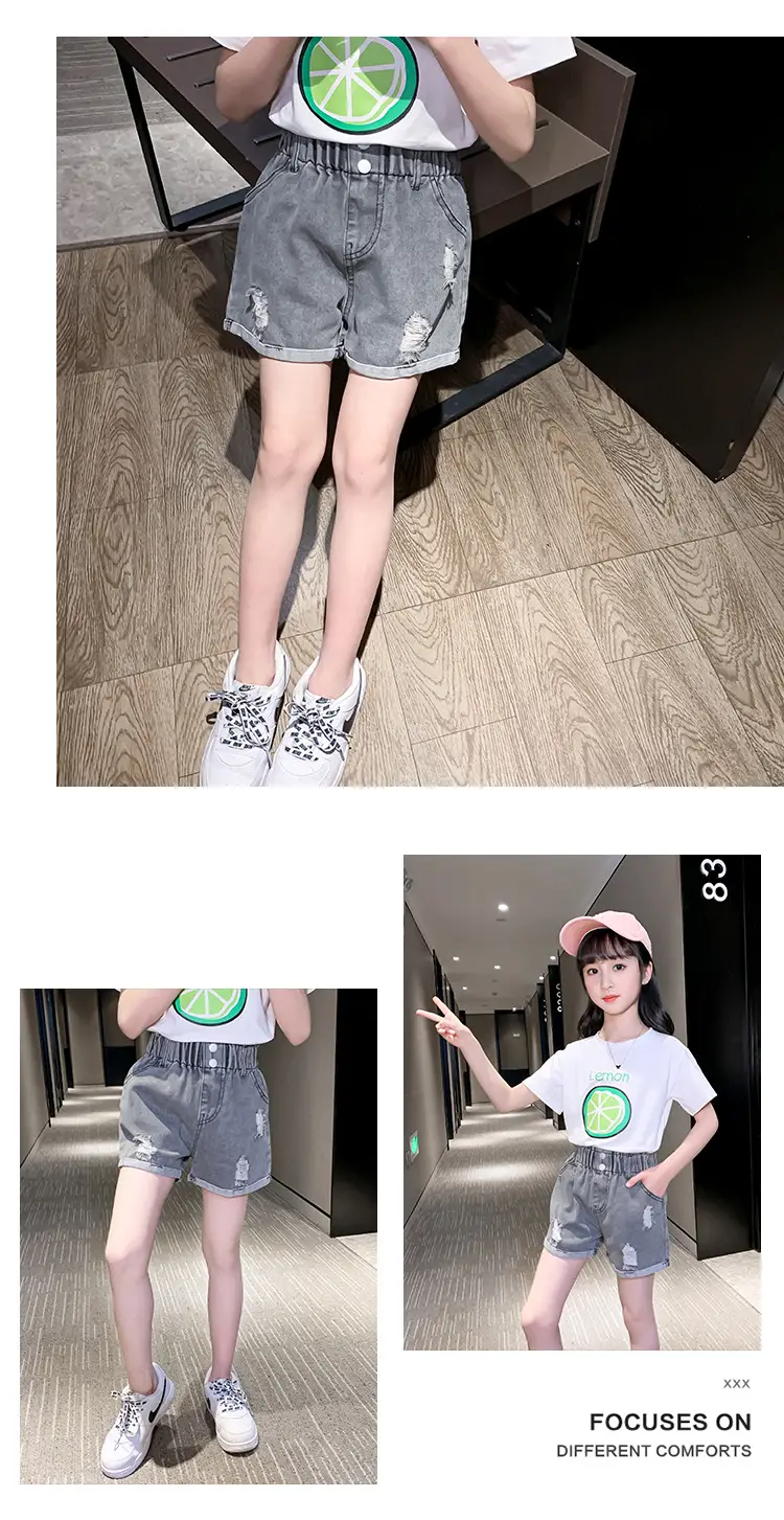 Girls Denim Shorts Summer Casual Hot Pants — feature 10