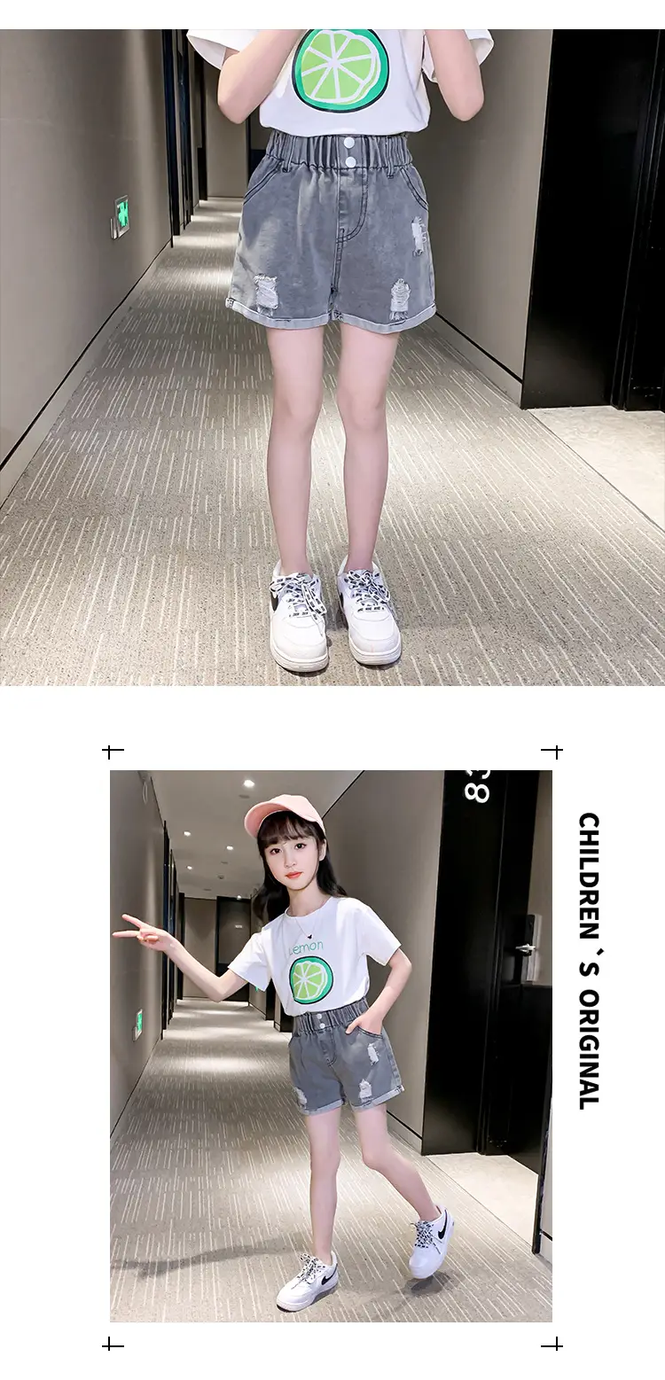 Girls Denim Shorts Summer Casual Hot Pants — feature 11