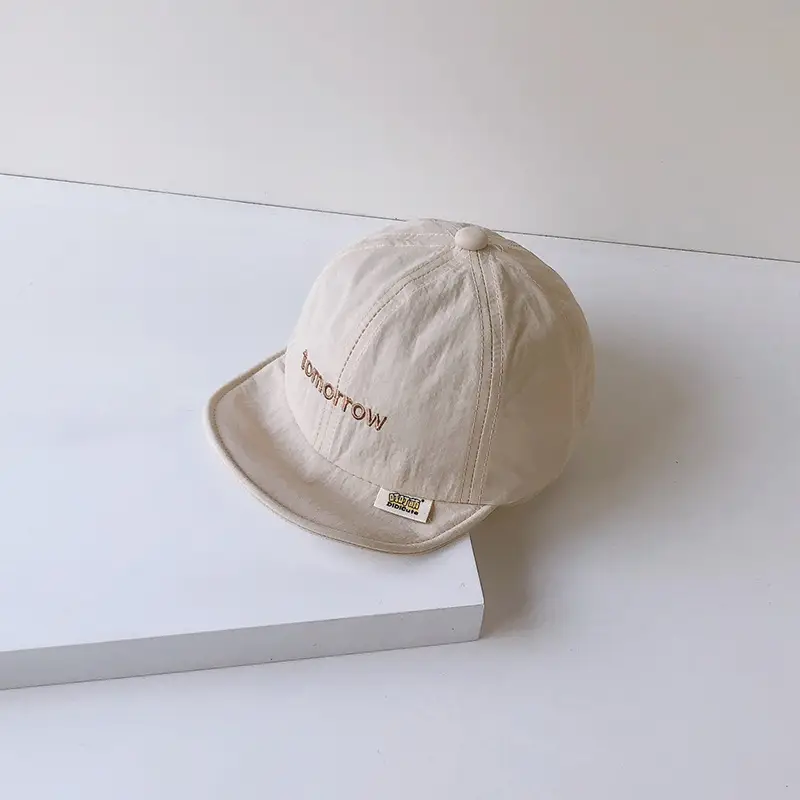 Brown Cotton Baseball Cap for Men Women Summer Wear
