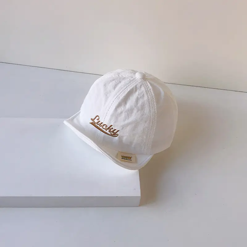 Brown Cotton Baseball Cap for Men Women Summer Wear