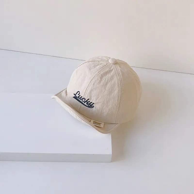 Brown Cotton Baseball Cap for Men Women Summer Wear