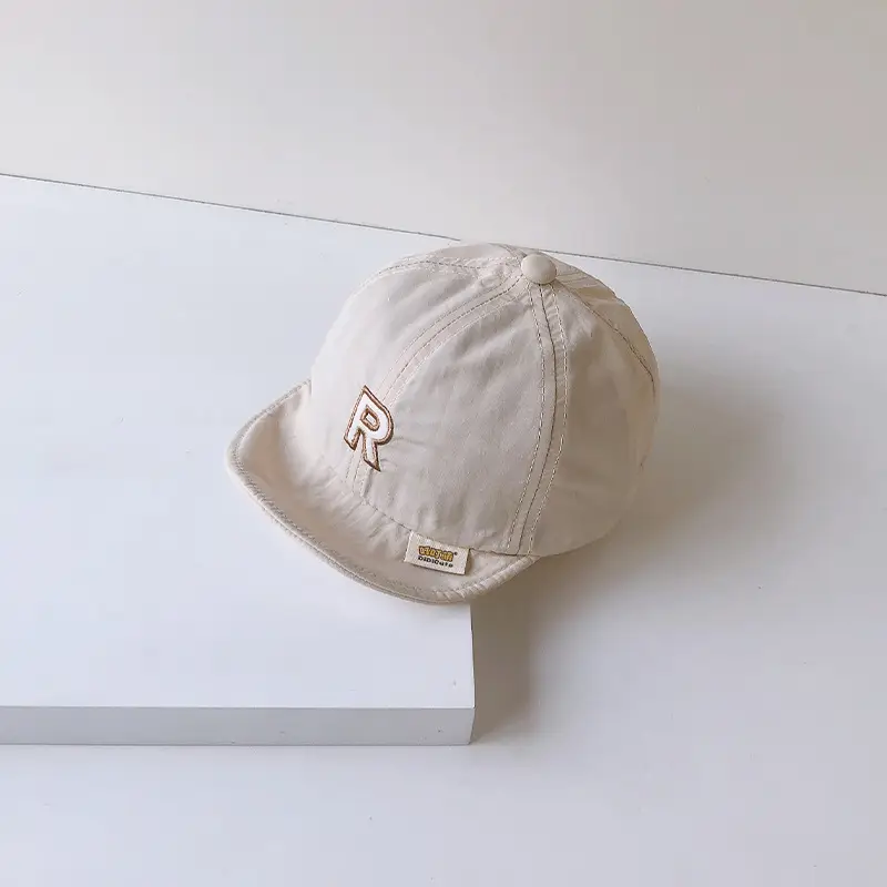 Brown Cotton Baseball Cap for Men Women Summer Wear