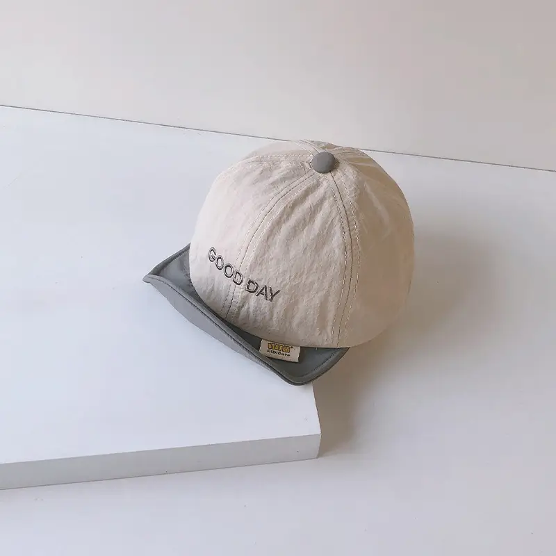 Brown Cotton Baseball Cap for Men Women Summer Wear