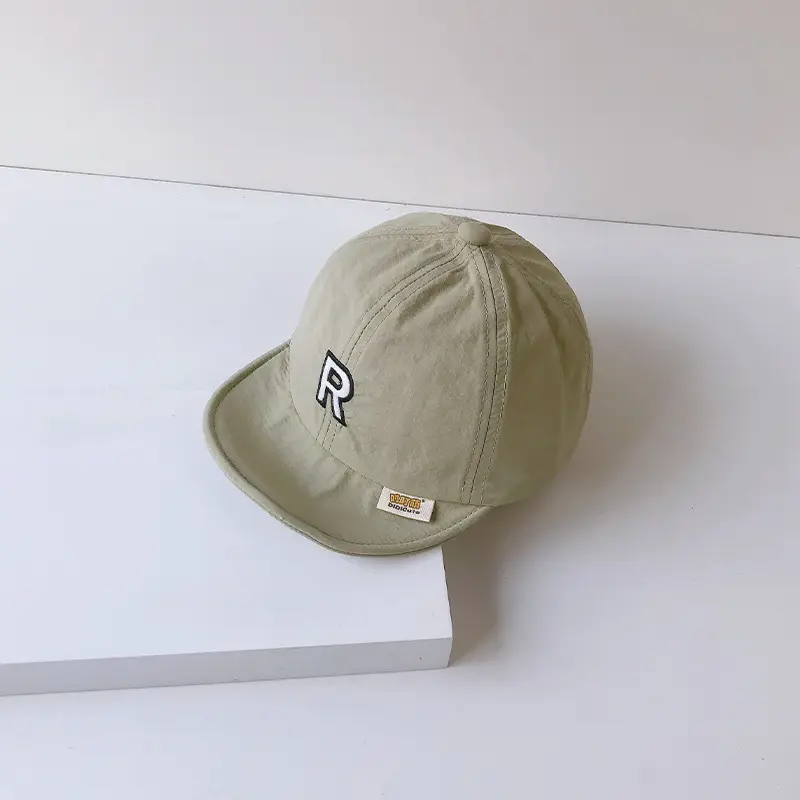 Brown Cotton Baseball Cap for Men Women Summer Wear