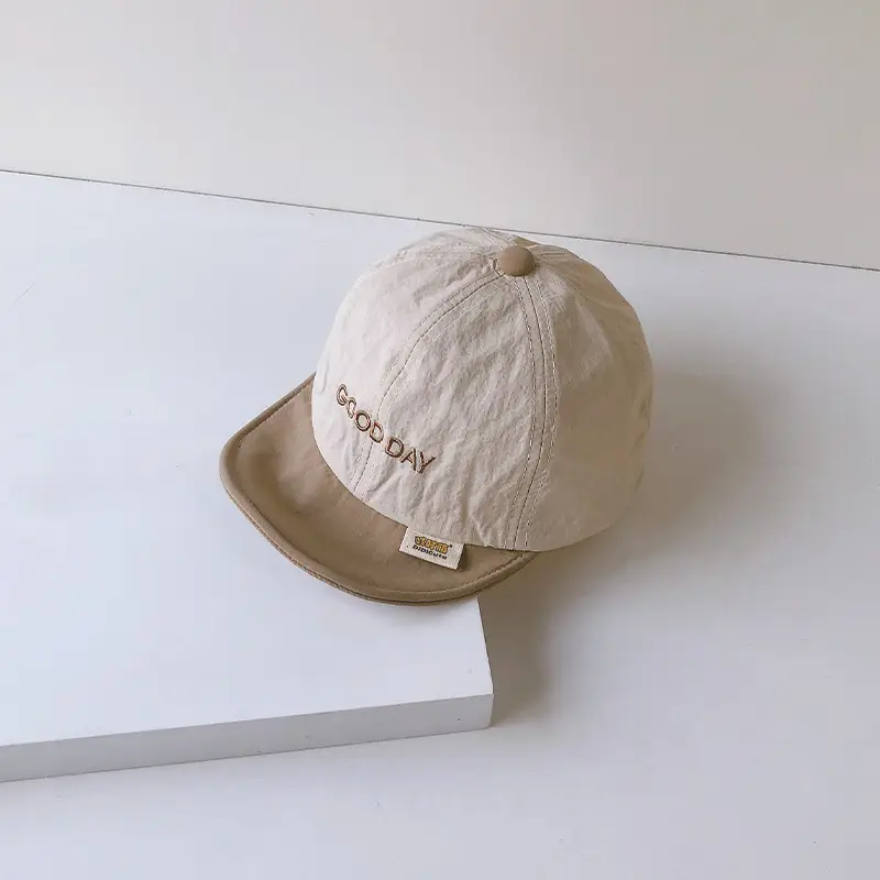 Brown Cotton Baseball Cap for Men Women Summer Wear