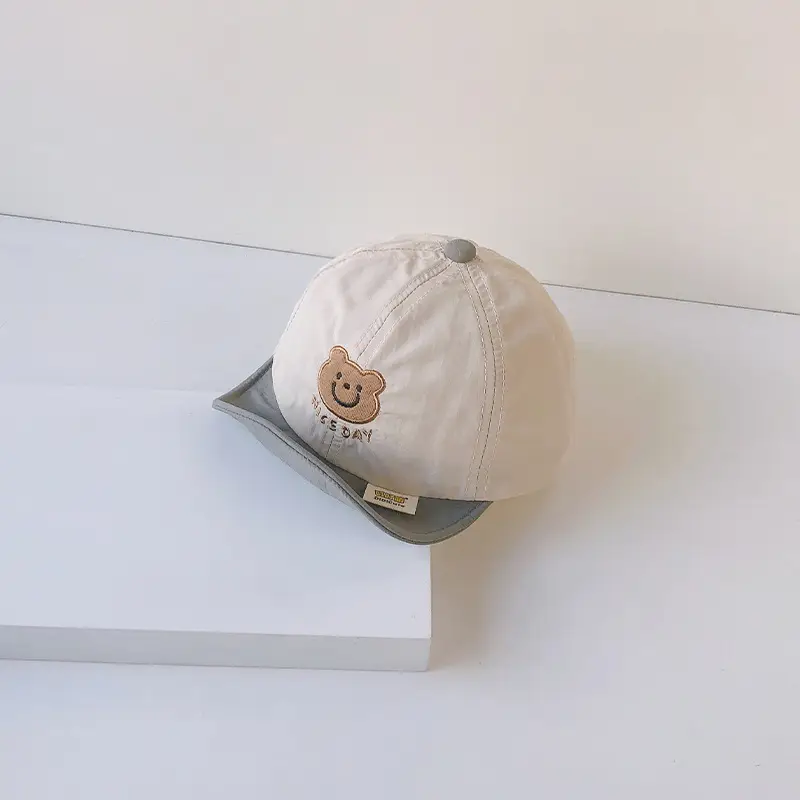 Brown Cotton Baseball Cap for Men Women Summer Wear
