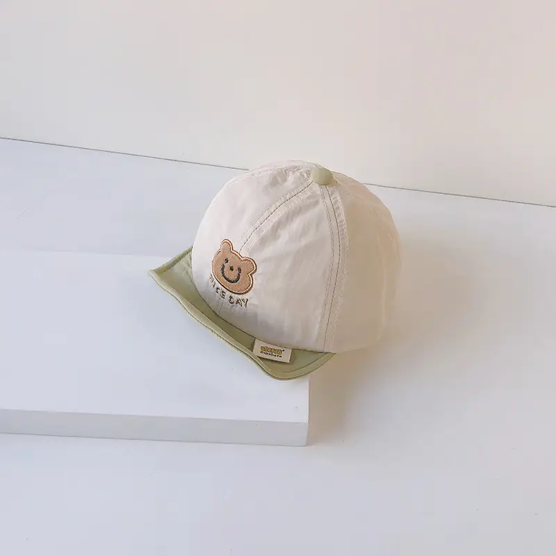 Brown Cotton Baseball Cap for Men Women Summer Wear