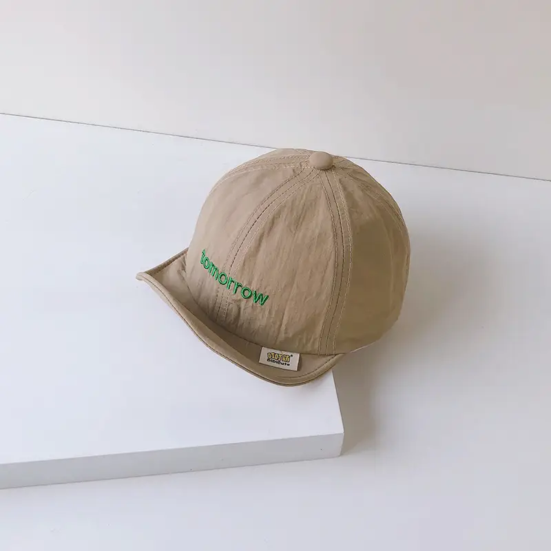 Brown Cotton Baseball Cap for Men Women Summer Wear