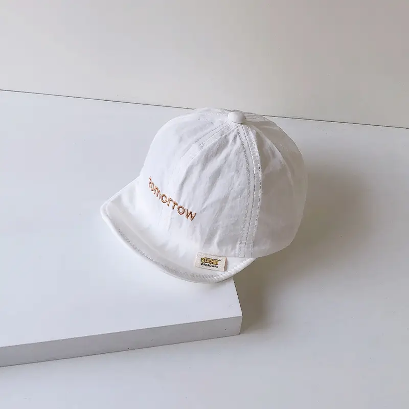 Brown Cotton Baseball Cap for Men Women Summer Wear