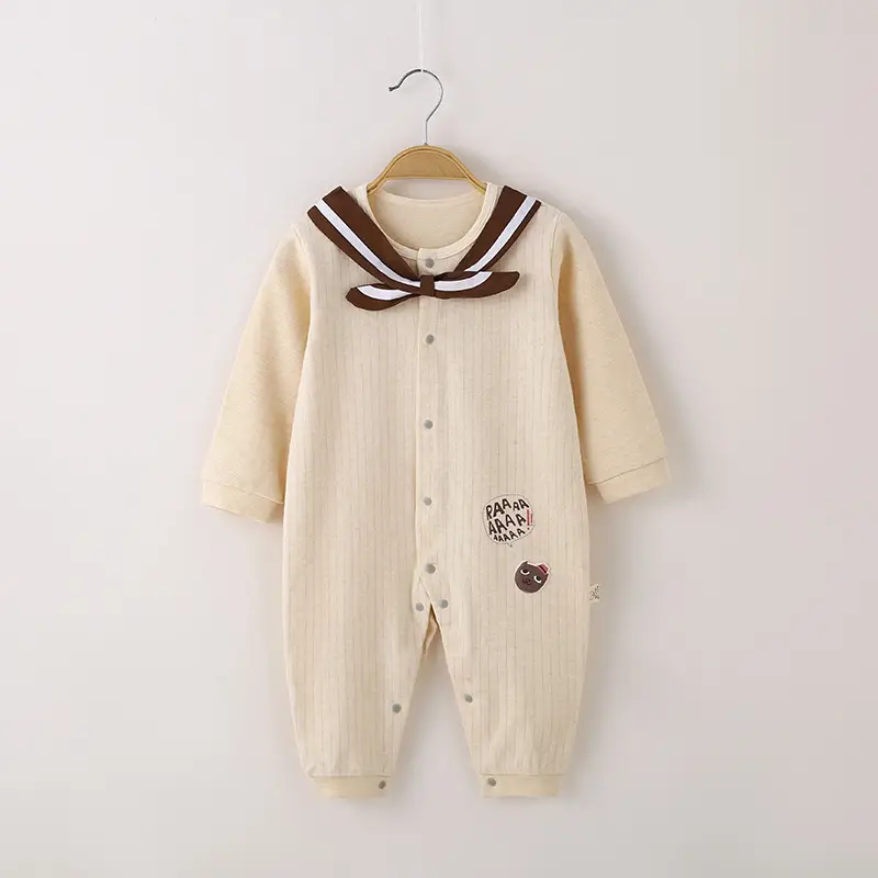 Baby Jumpsuit Class A Pure Cotton Shushed Climbing - Image 2