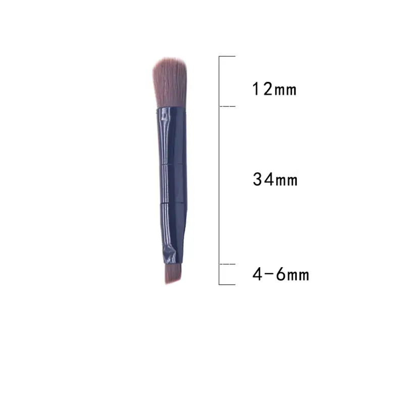 Mini Eyebrow Brush Double Headed Nose Shadow Eye Shadow Lip Brush - Image 4
