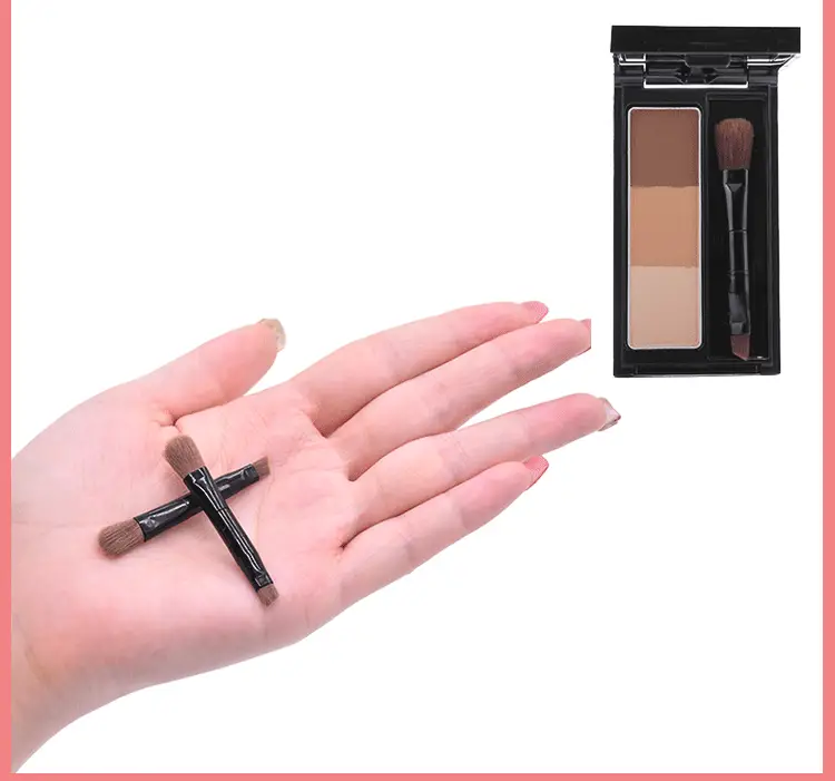Mini Eyebrow Brush Double Headed Nose Shadow Eye Shadow Lip Brush — feature 3