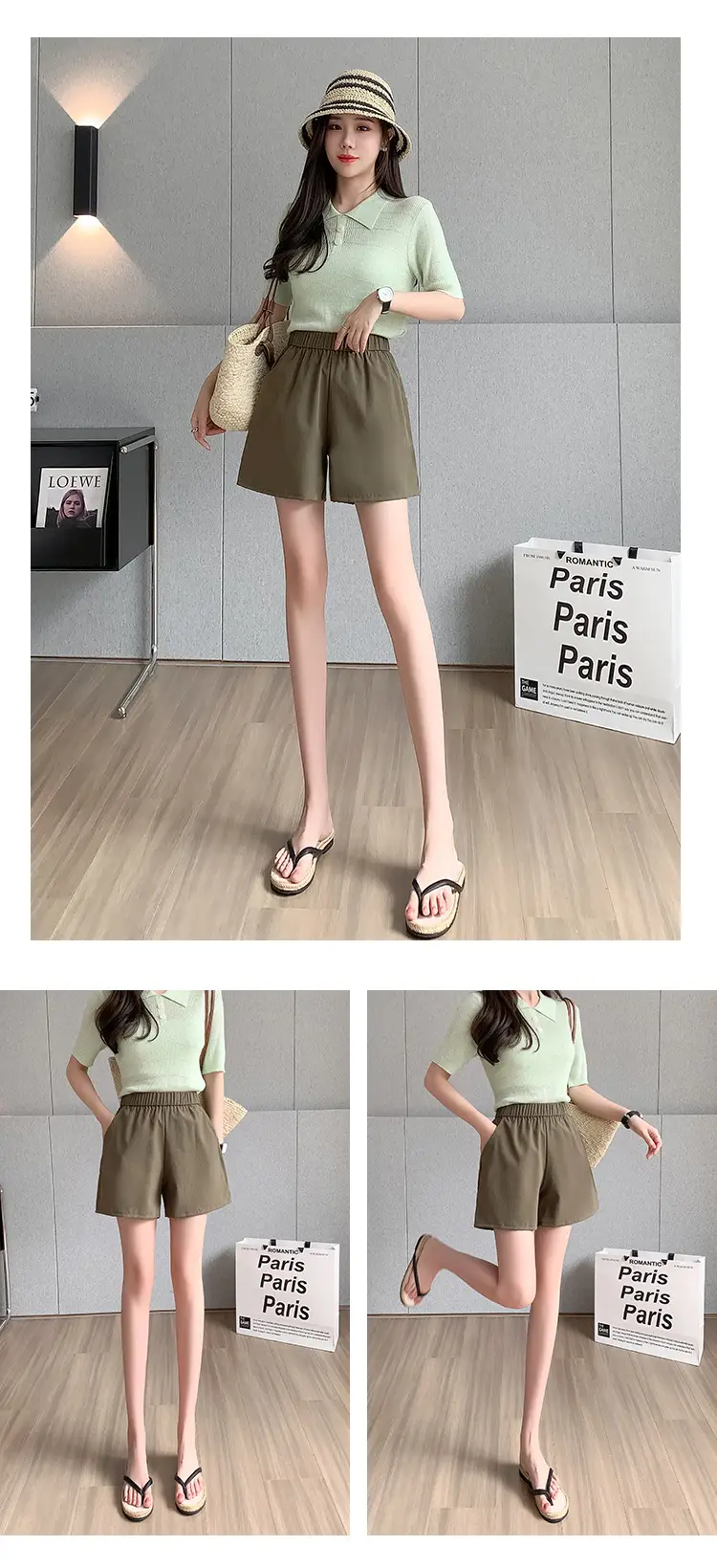 Women's Quick-Drying Crepe Shorts Large Size — feature 11
