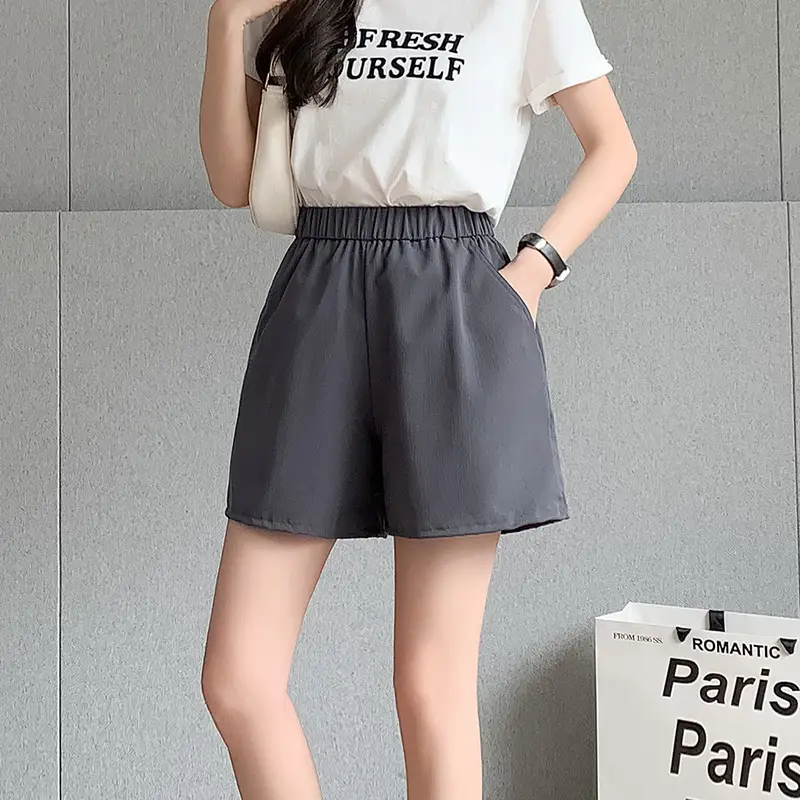 Women's Quick-Drying Crepe Shorts Large Size - Image 2