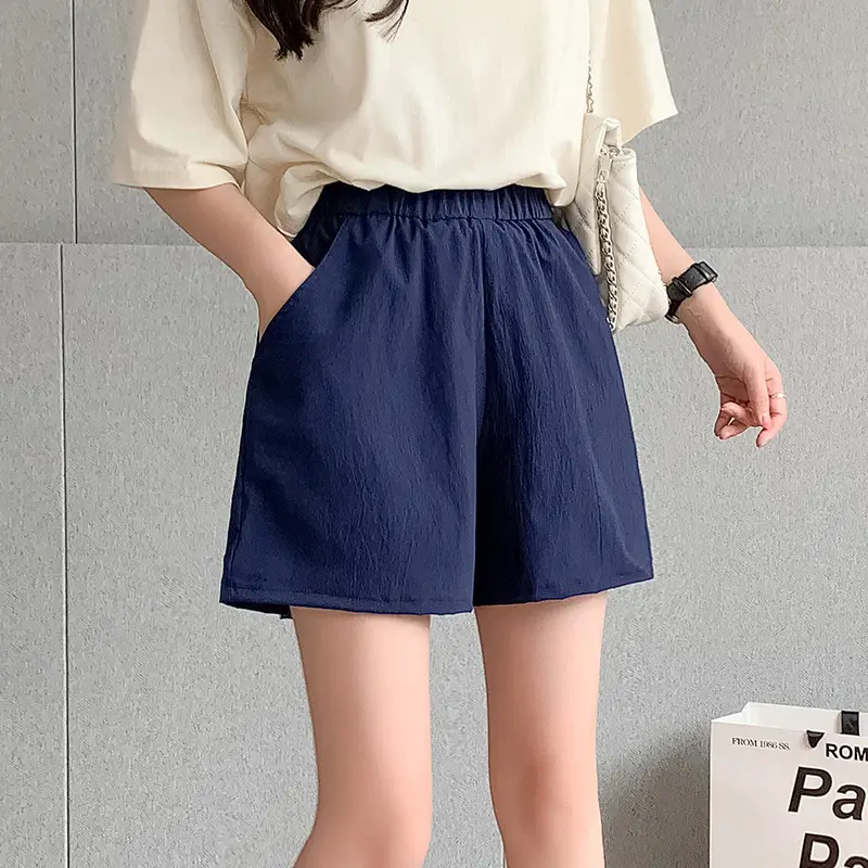 Women's Quick-Drying Crepe Shorts Large Size - Image 4