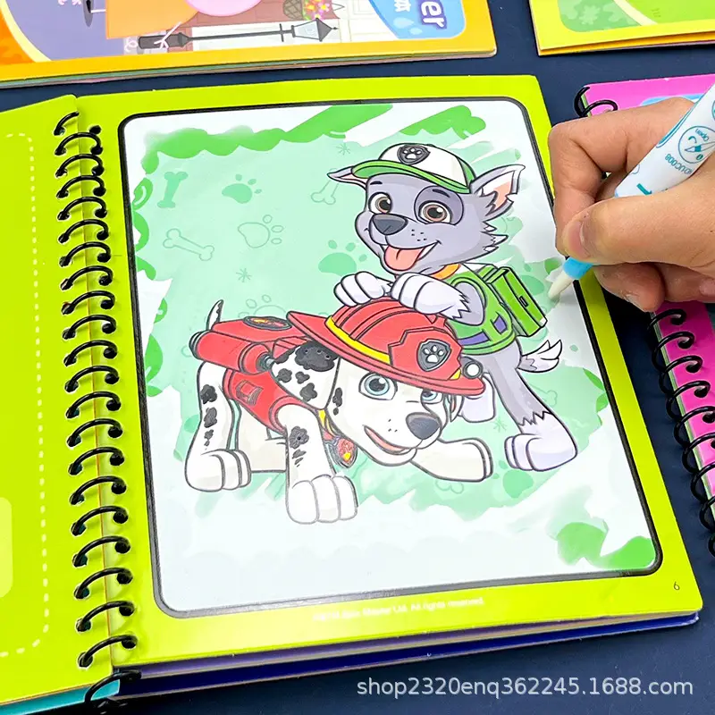 Children's water Painting Book 5 magic water repeated painting book 2-6 years old kindergarten color painting repeated graffiti toys
