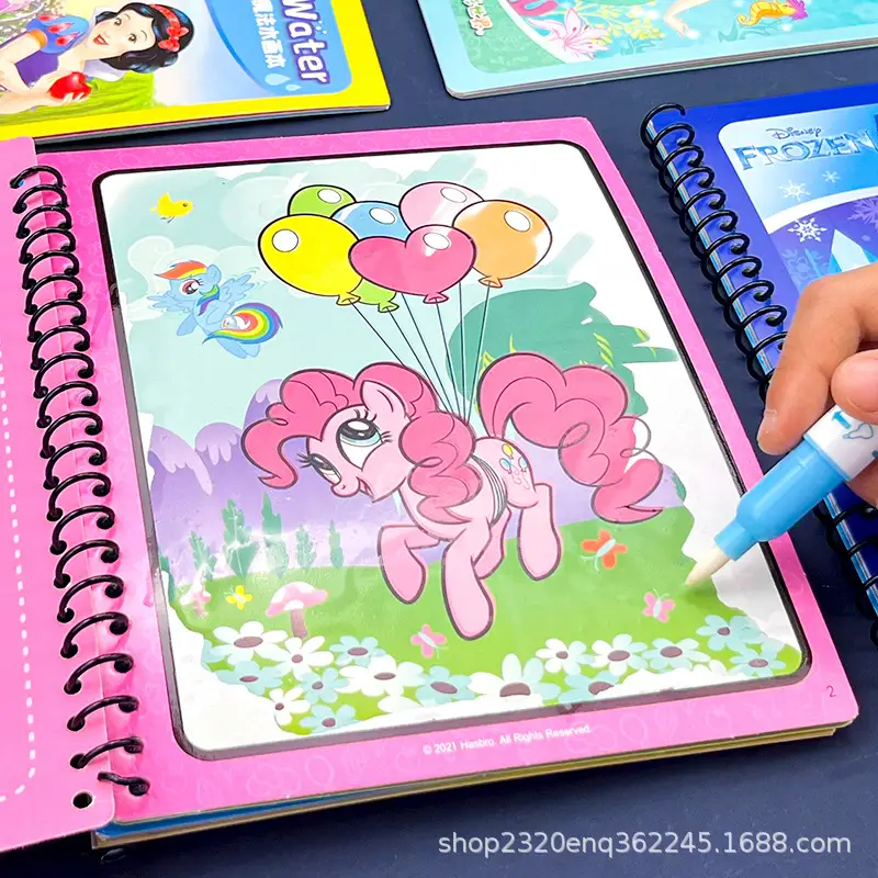 Children's water Painting Book 5 magic water repeated painting book 2-6 years old kindergarten color painting repeated graffiti toys