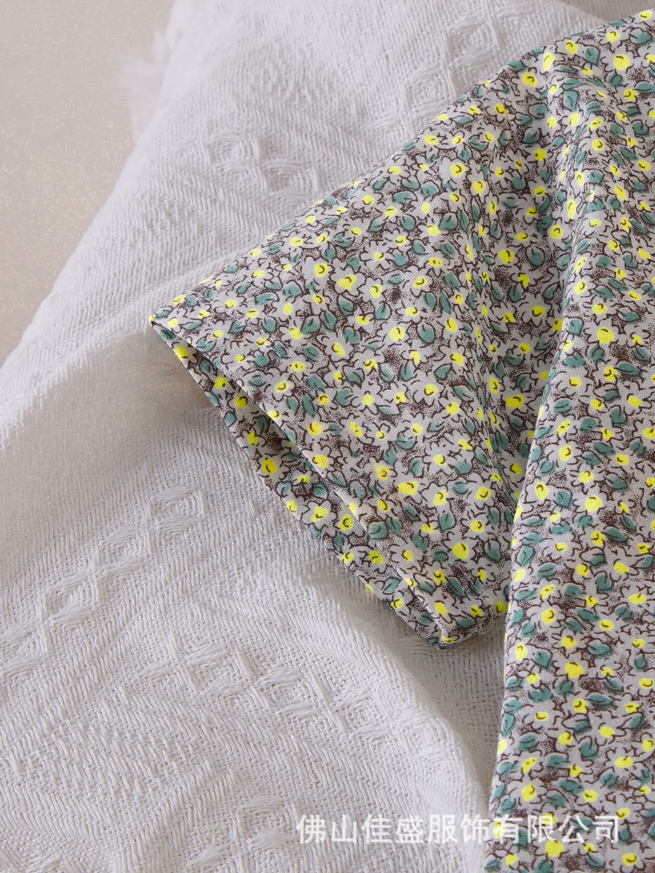 Baby Floral Short Sleeve Shirt & Yellow Shorts Set — feature 10