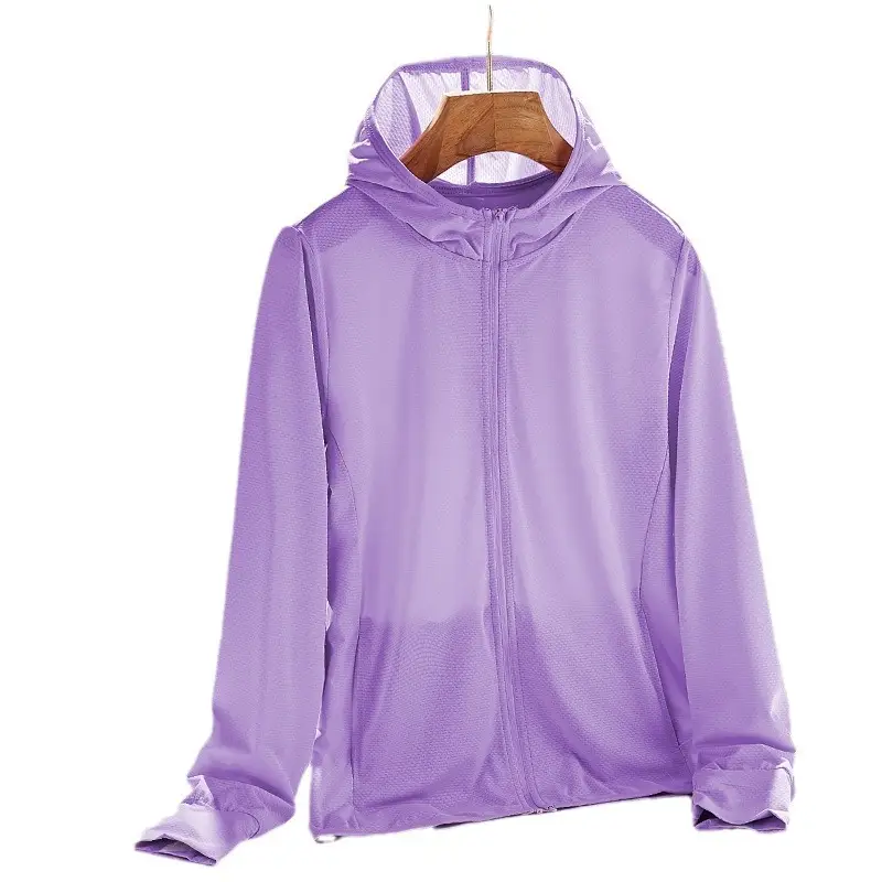 Women White Hooded Sun Protection Jacket UPF50+ - Image 6