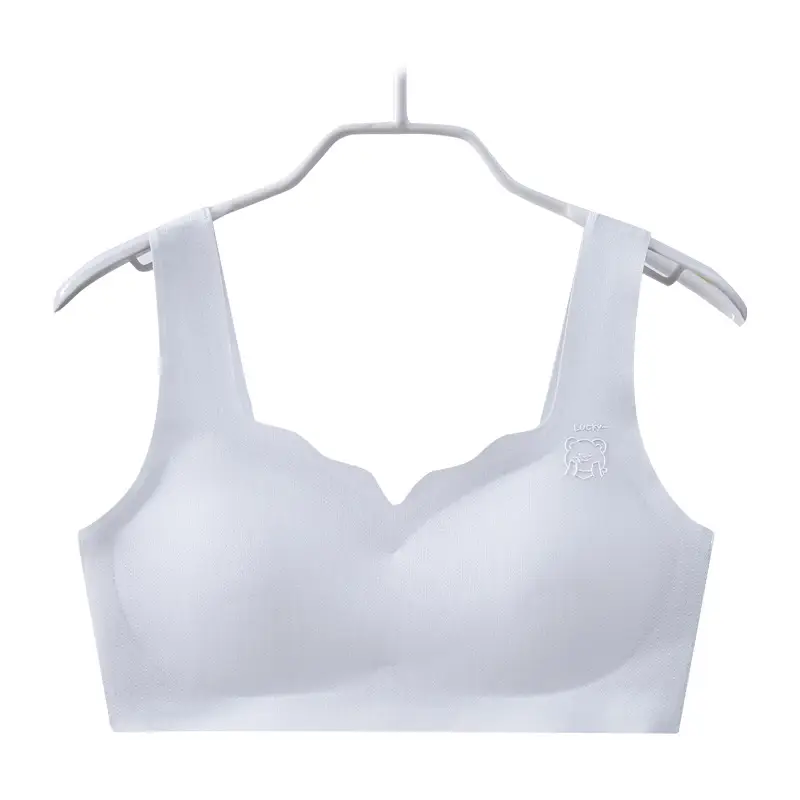 Developmental Student Underwear for Girls, Seamless, Middle and High School Students, Tube Top, Breathable, Thin Fixed Vest, Girls' Bra
