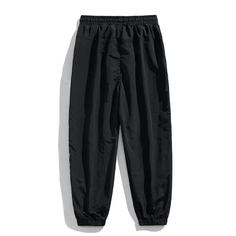 Men Black Multi-Pocket Loose Trousers Plus Size - Image 6
