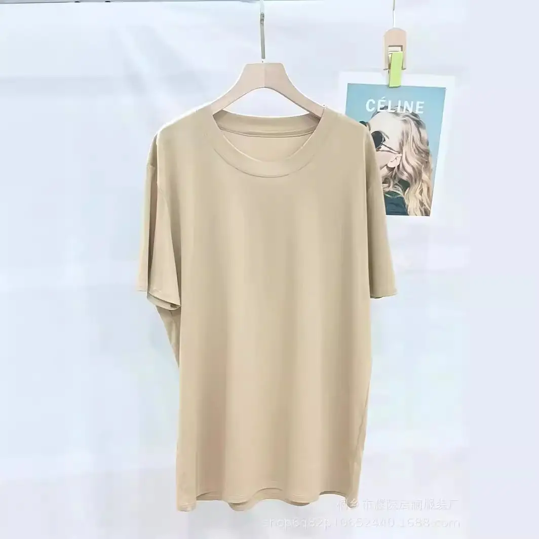 Men's Black T-Shirt Crew Neck Cool Feeling