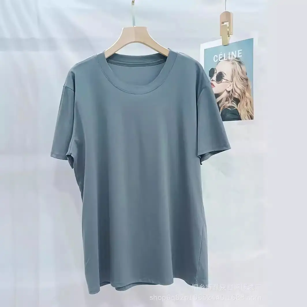 Men's Black T-Shirt Crew Neck Cool Feeling