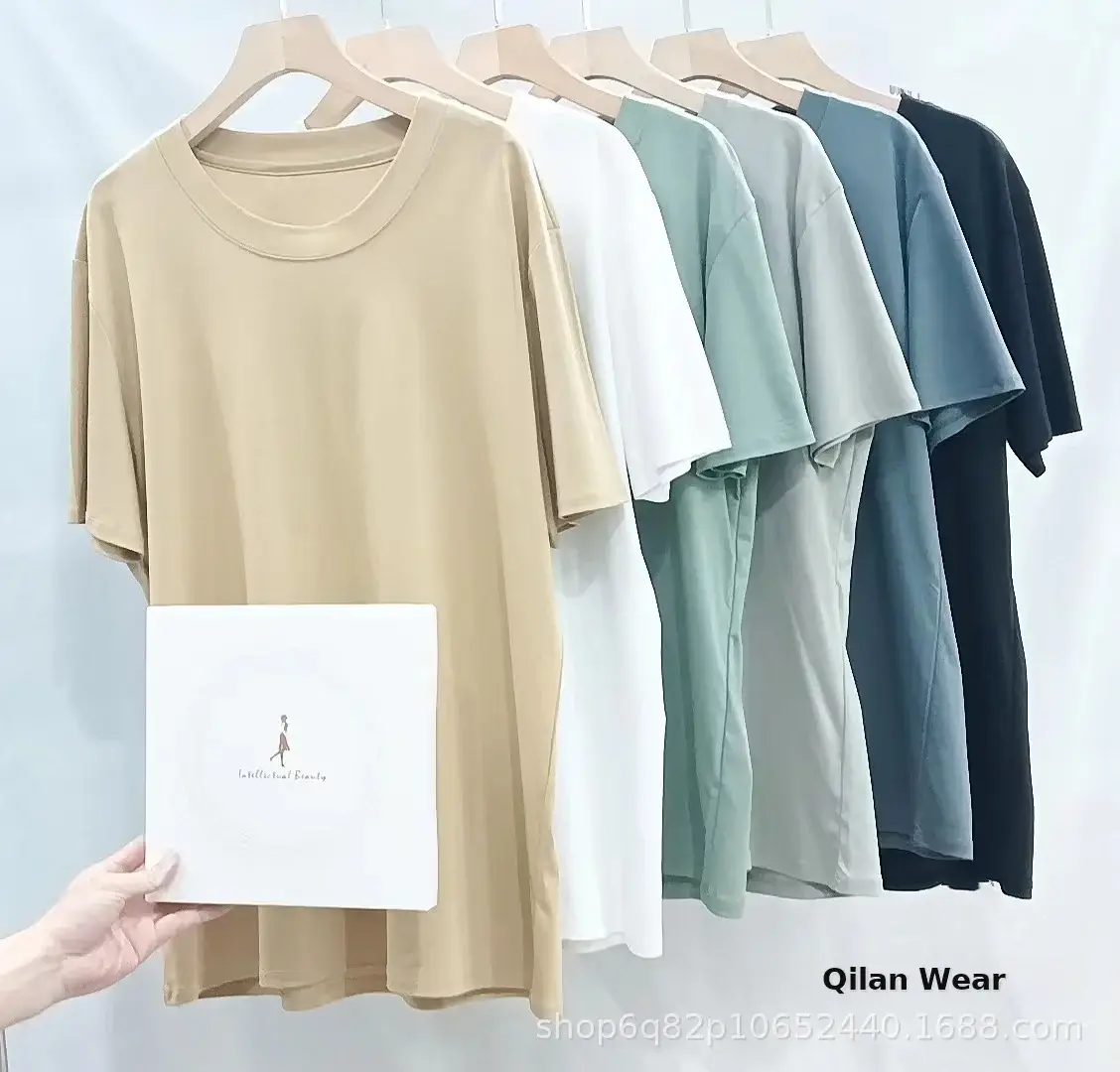 Men's Black T-Shirt Crew Neck Cool Feeling — feature 2