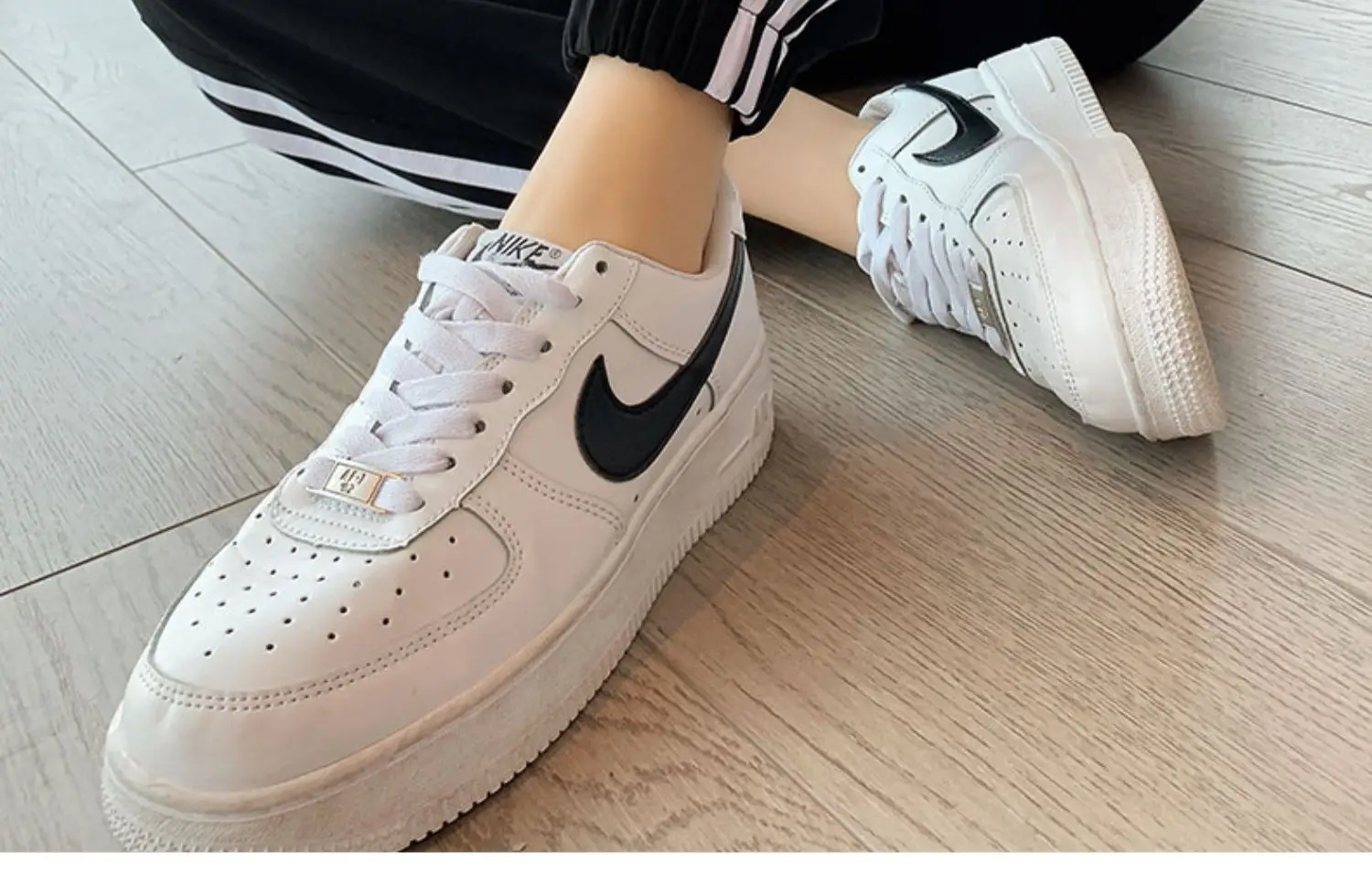 Women's Grey Korean Style Loose Sports Pants 2025 — feature 15