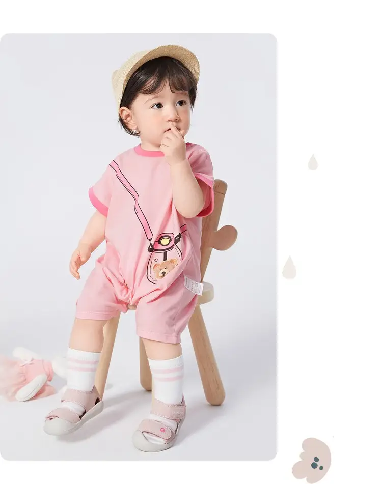 Pure Cotton Baby Outing Jumpsuit Summer New Style — feature 12
