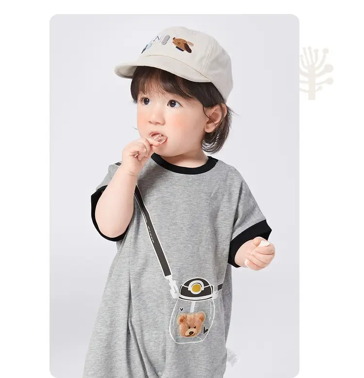 Pure Cotton Baby Outing Jumpsuit Summer New Style — feature 15