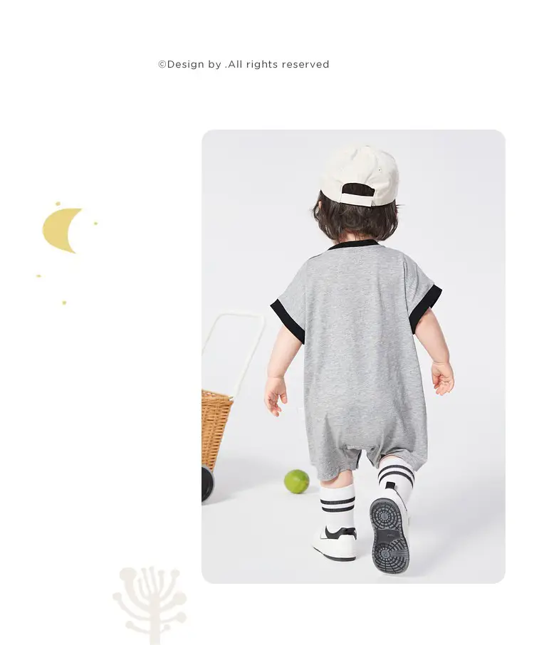Pure Cotton Baby Outing Jumpsuit Summer New Style — feature 16