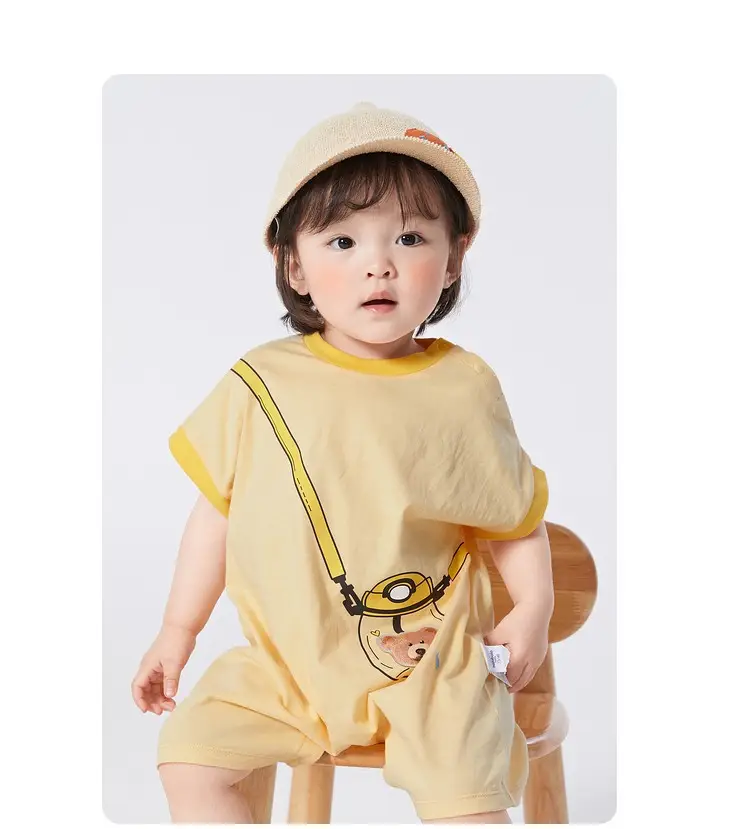 Pure Cotton Baby Outing Jumpsuit Summer New Style — feature 17