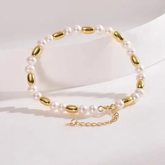 Broken Silver Pearl Bracelet for Girls Wholesale - Image 34