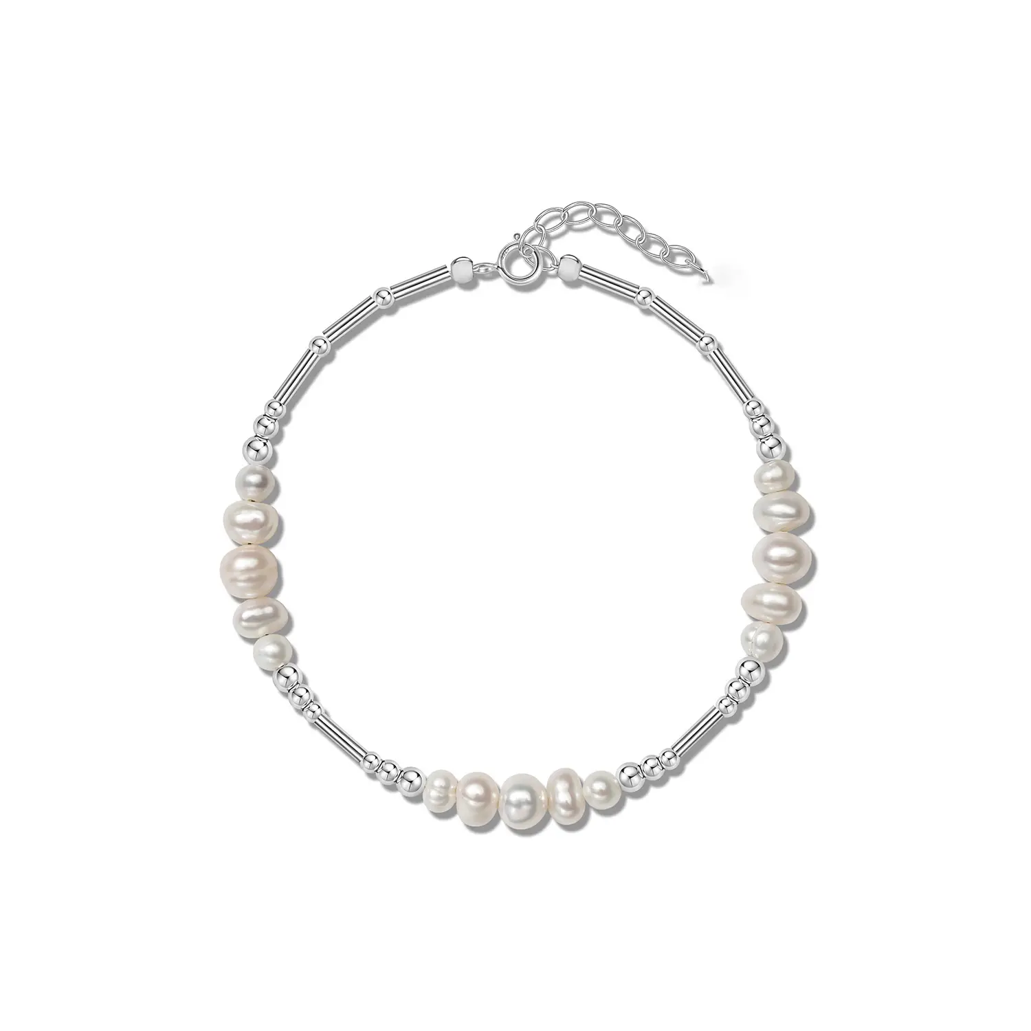 Broken Silver Pearl Bracelet for Girls Wholesale - Image 35
