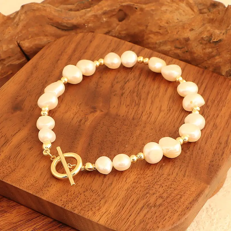 Broken Silver Pearl Bracelet for Girls Wholesale - Image 37