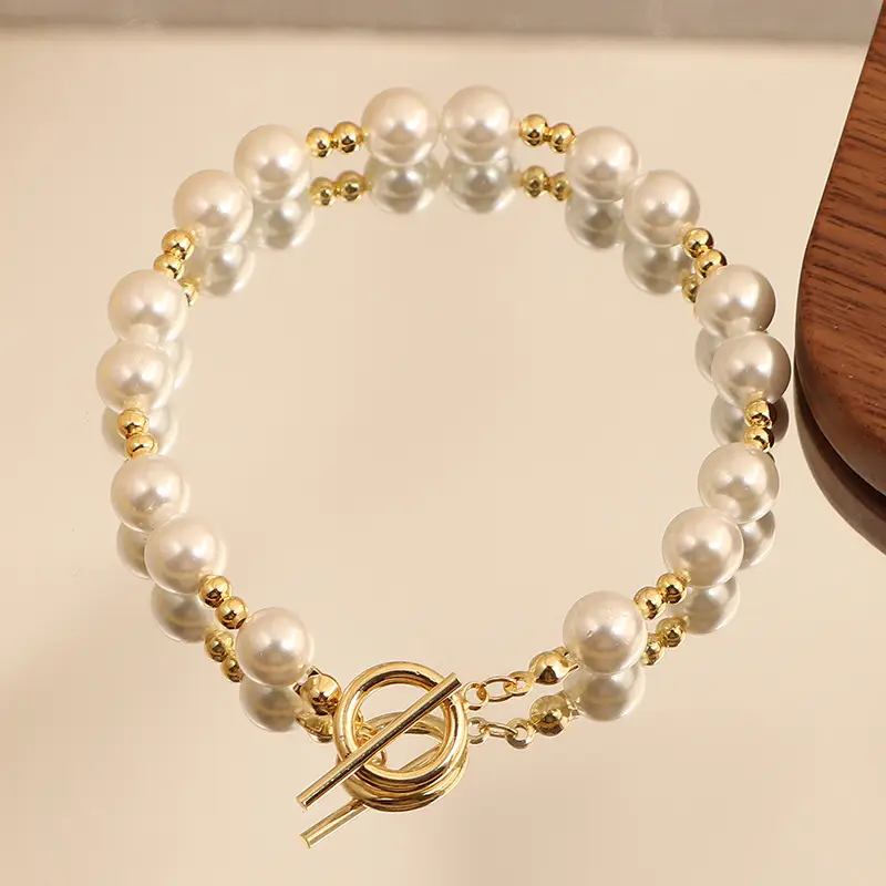 Broken Silver Pearl Bracelet for Girls Wholesale - Image 38