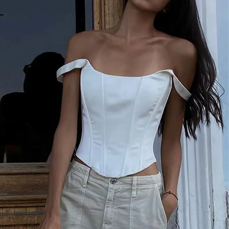 European American Women's 2023 Sexy Fishbone Sling Backless Vest Top - Image 23