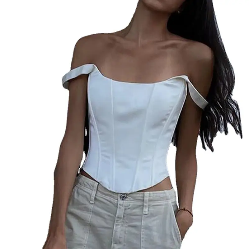 European American Women's 2023 Sexy Fishbone Sling Backless Vest Top - Image 25