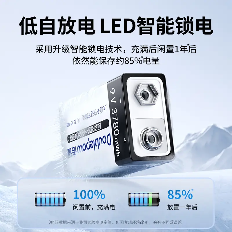 Double 9V rechargeable battery Type-C Port fast charging instrument multimeter microphone spot wholesale