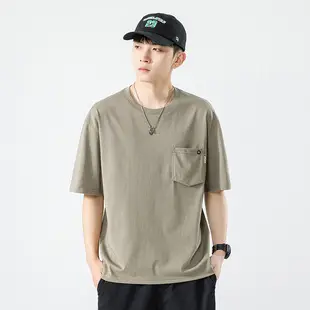 Qihaipeng Men's Japanese Striped T-Shirt Summer Loose Fit — feature 12