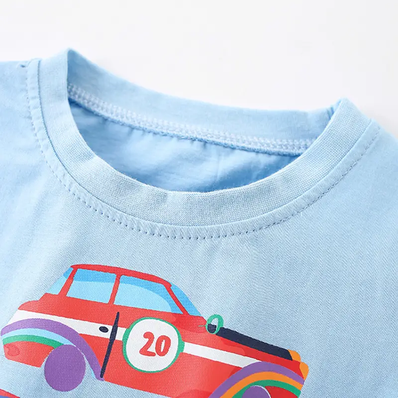 Children's Cotton Car Print T-Shirt Bright Days Summer - Image 2