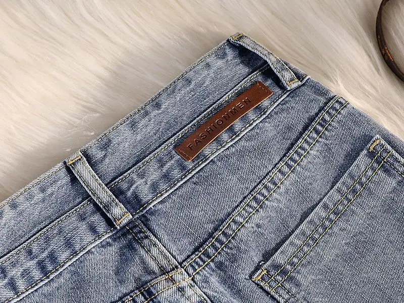 Women Denim High Waist Slim Side Slit Skirt Large — feature 17