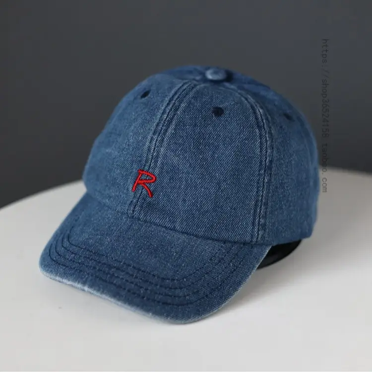 Women Blue Denim Letter Cap 2023